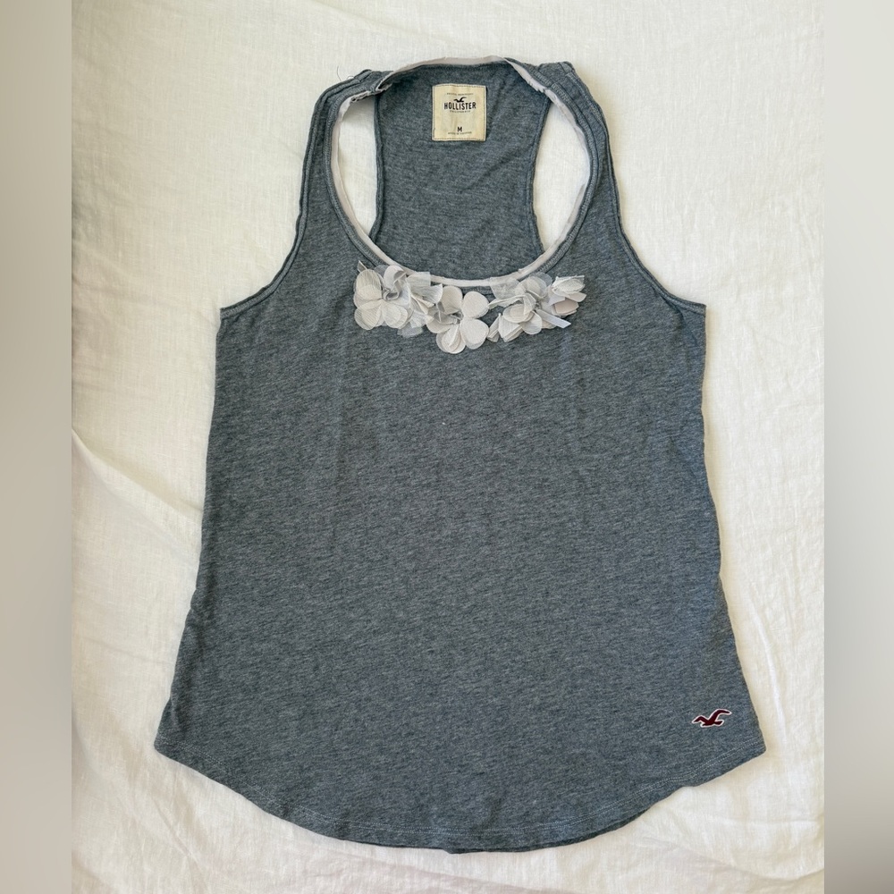 Vintage Y2K Hollister Flower Ruffle Tank